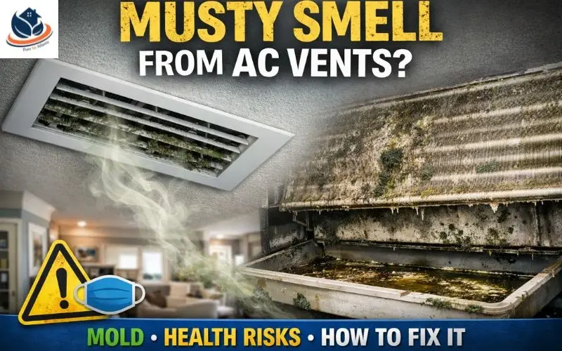 Musty Smell from AC Vents Causes, Danger & How to Fix It