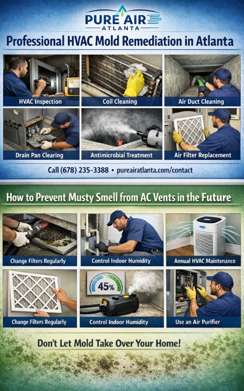 What Professional HVAC Mold Remediation Includes At Pure Air Atlanta