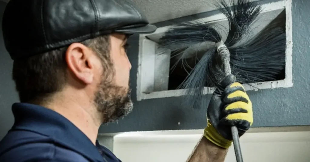 HVAC blower motor cleaning improving airflow efficiency in Atlanta home