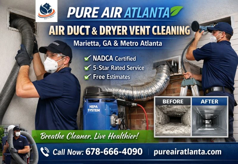Best Air Duct Cleaning Marietta GA Pure Air Atlanta