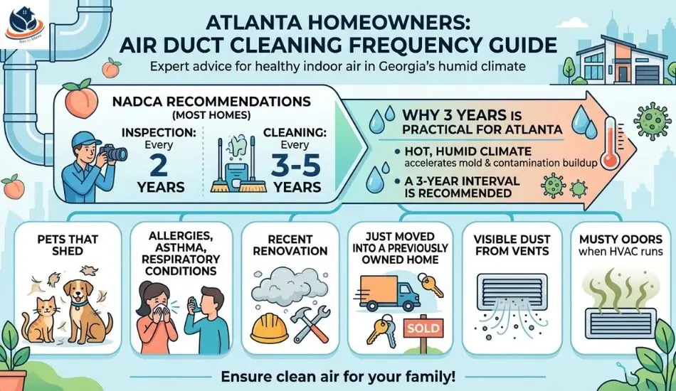 How Often Should Atlanta Homeowners Clean Their Air Ducts air duct cleaning cost atlanta