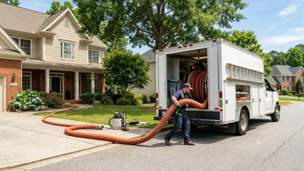 Who Are The Most Reliable Duct Cleaners Near Me For Homes? 1 Pure Air Atlanta truck-mounted commercial duct cleaning equipment serving residential homes across Metro Atlanta GA