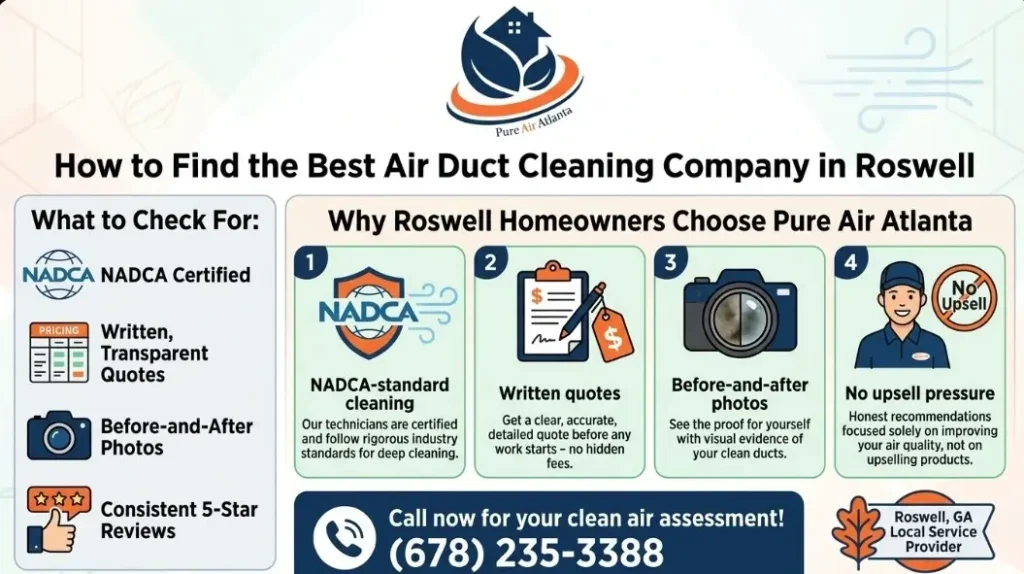 Best Air Duct Cleaning Companies Roswell How to Choose 2 Best air duct cleaning companies Roswell (678) 235-3388. NADCA certification
