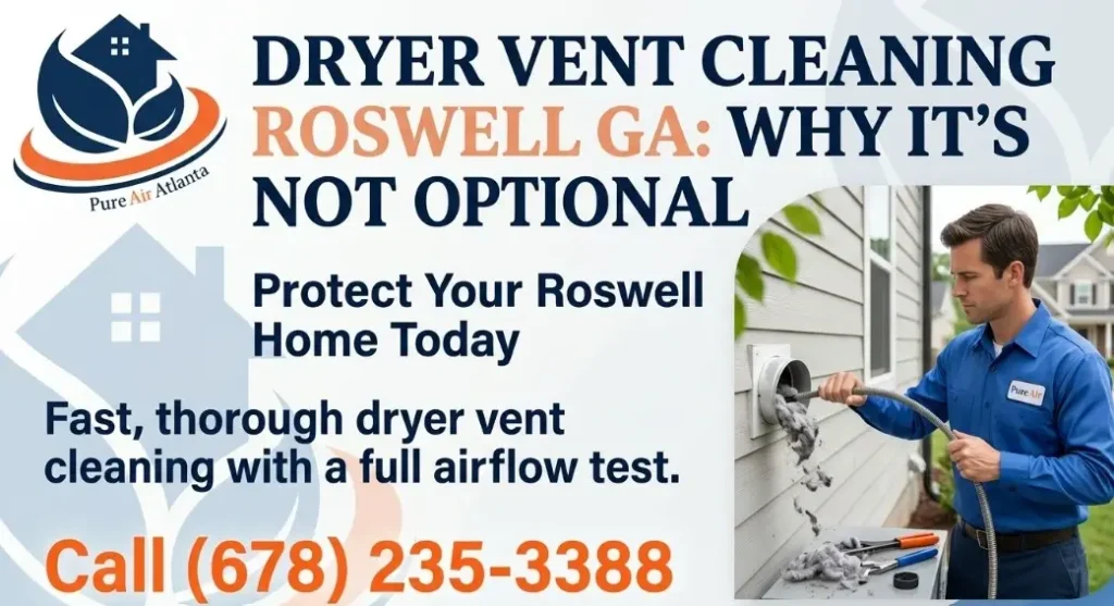 Dryer Vent Cleaning Roswell GA Fire Safety Guide 1 Dryer vent cleaning Roswell GA (678) 235-3388