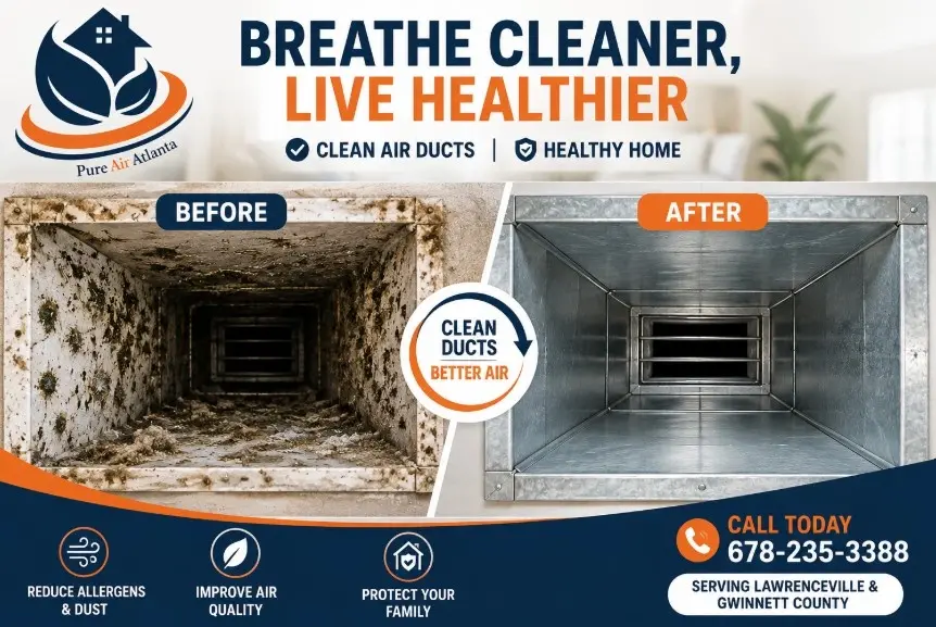 Musty Smell AC Vents Lawrenceville GA (2026) 1 A musty smell that appears specifically when your AC or heat runs — and fades when it's off — almost always points to moisture inside the system.