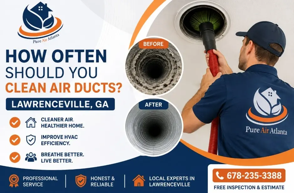 How often clean air ducts Lawrenceville
