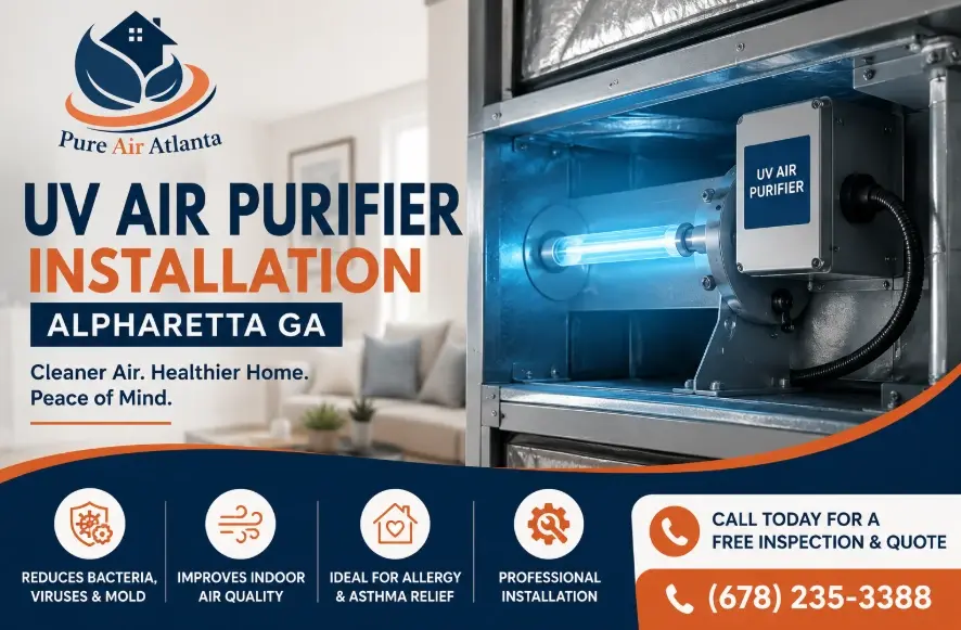 UV Air Purifier Installation Alpharetta GA | 2026 Cost 1 iss pr image bana dyn