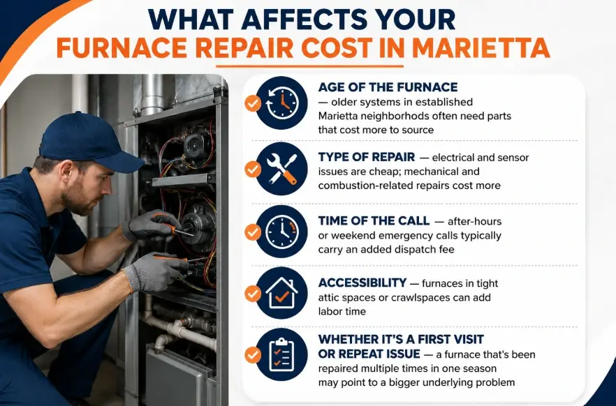 What Affects Your Furnace Repair Cost in Marietta