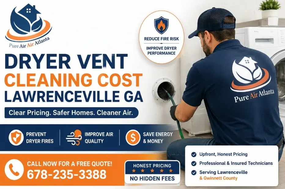 dryer vent cleaning cost lawrenceville ga