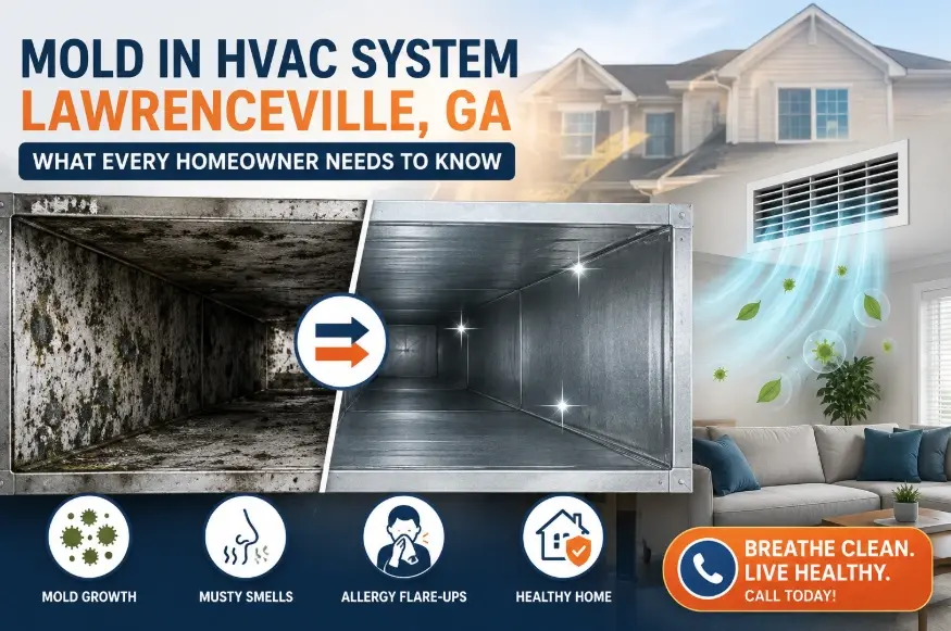mold in HVAC system Lawrenceville GA