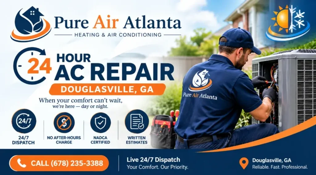 24 Hour AC Repair Douglasville GA