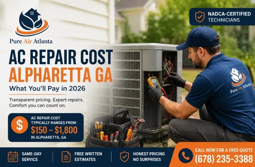 AC repair cost Alpharetta GA