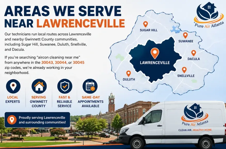 Areas We Serve Near Lawrenceville