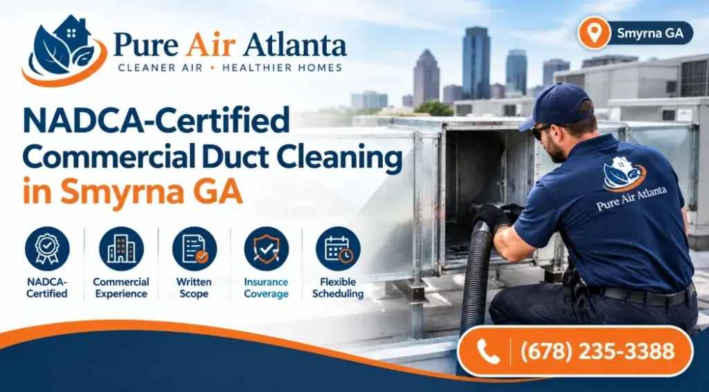 Commercial Duct Cleaning Smyrna GA Guide 2026 2 Choosing a NADCA-Certified Commercial Provider in Smyrna
