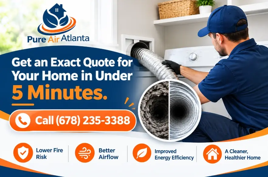 Dryer Vent Cleaning Cost Smyrna GA (2026 Price Guide) 2 Why Smyrna Homeowners Choose Pure Air Atlanta