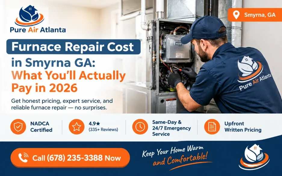 Furnace Repair Cost Smyrna GA