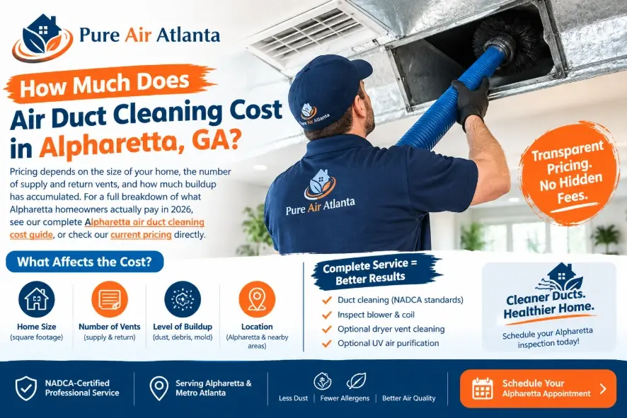 7 Signs You Need Air Duct Cleaning Alpharetta Home | Guid (2026) 2 How Often Should Alpharetta Homeowners Clean Their Air Ducts