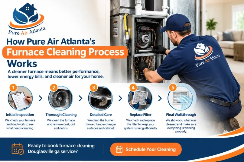 How Pure Air Atlanta's Furnace Cleaning Process Works