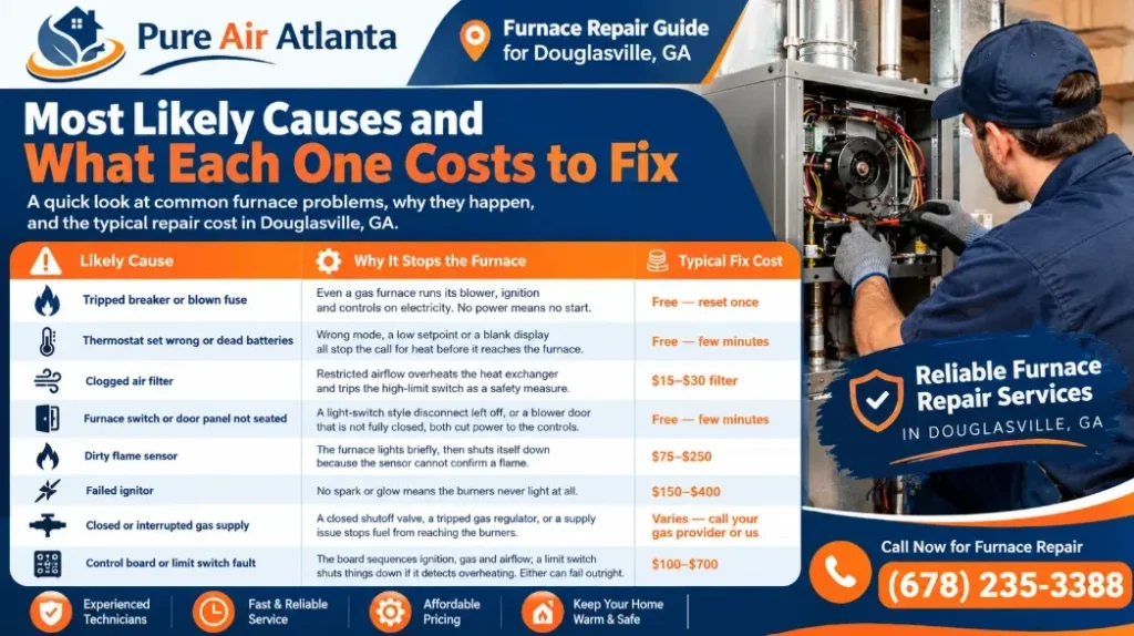 Most Likely Causes and What Each One Costs to Fix
