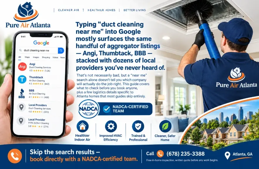 Duct Cleaning Near Me Alpharetta GA | How to Choose 2 Skip the search results book directly with a NADCA-certified team