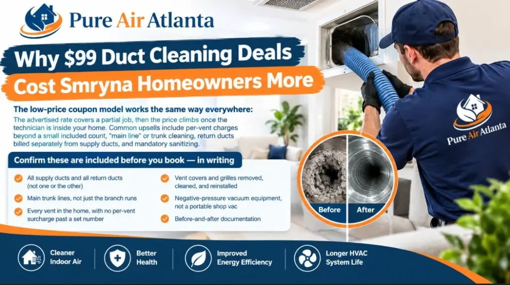 Why $99 Duct Cleaning Deals Cost Smyrna Homeowners More