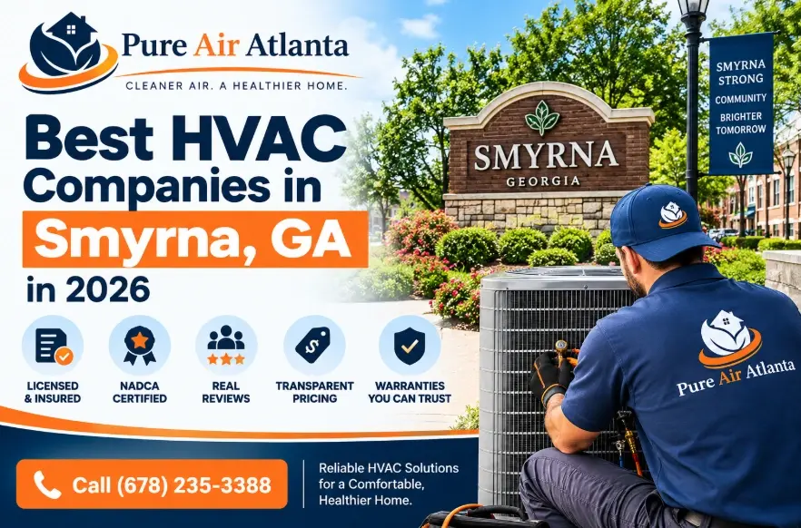 Best HVAC Companies Smyrna GA (2026 Reviewed) | Pure Air Atlanta 2 Why Pure Air Atlanta Ranks Among Smyrna's Best HVAC Companies
