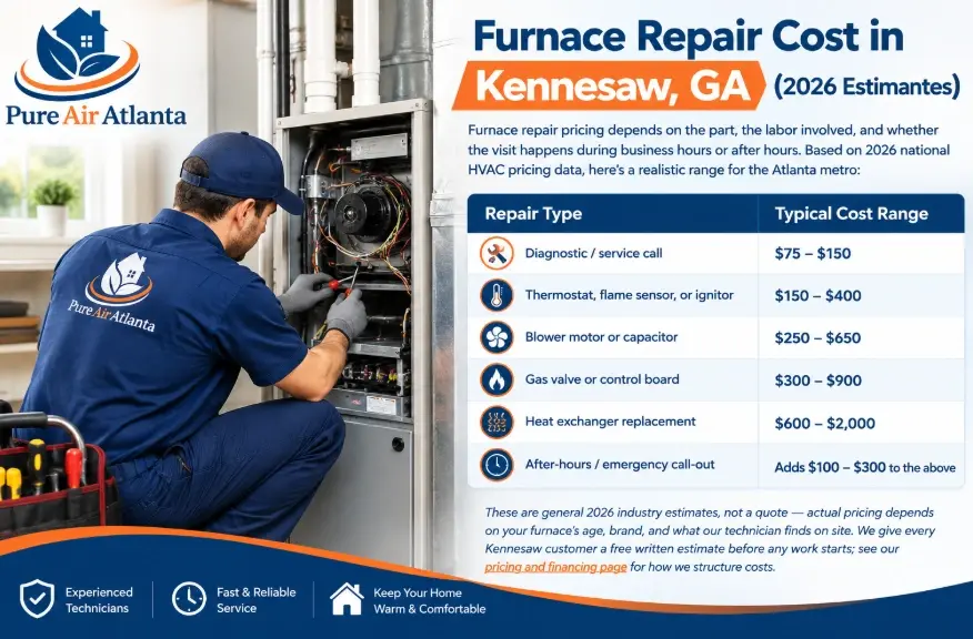 furnace repair kennesaw, emergency furnace repair kennesaw ga, furnace not heating kennesaw, furnace repair cost kennesaw ga