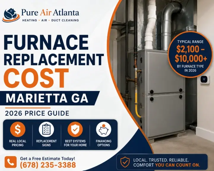 Furnace Replacement Cost Marietta GA | 2026 Price Guide 1 furnace replacement cost marietta ga