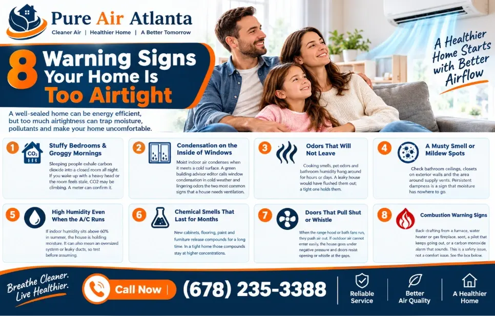 Stale, Stuffy Air After Sealing Your Atlanta Home? Signs You Need Mechanical Ventilation 2 8 Warning Signs Your Home Is Too Airtight