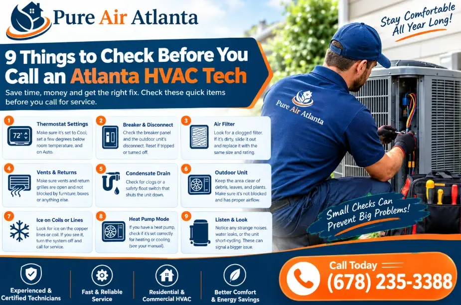 Package Unit Not Cooling? 9 Things to Check Before Calling an Atlanta HVAC Tech 3 9 Things to Check Before You Call an Atlanta HVAC Tech