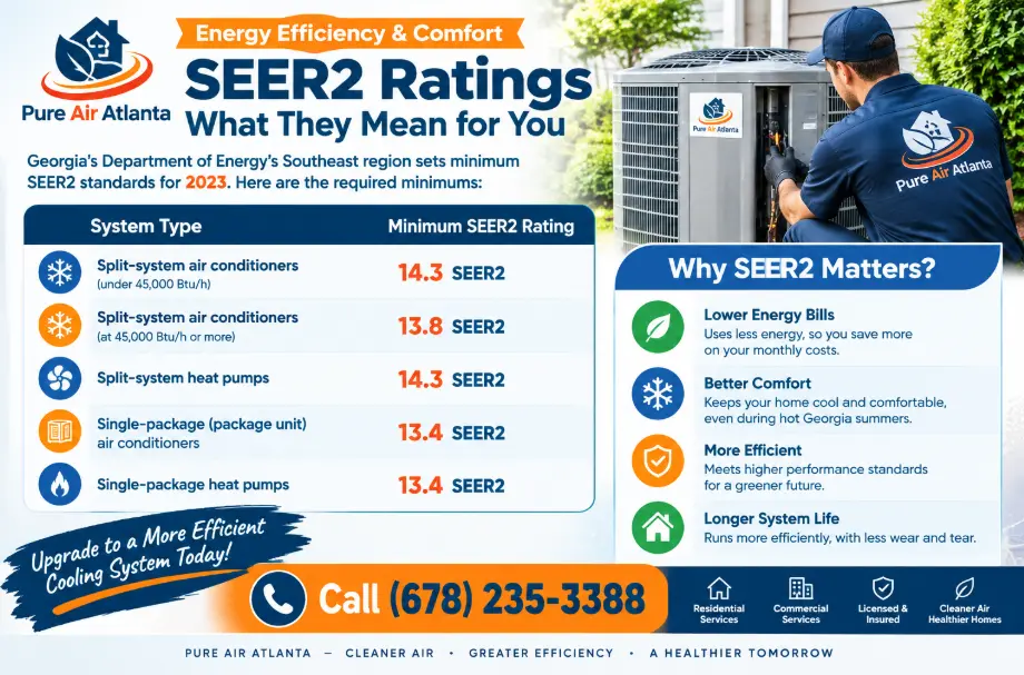 Package Unit vs Split System Atlanta: Best Fit for Georgia Homes 3 Efficiency and SEER2: What the Southeast Rules Mean for You