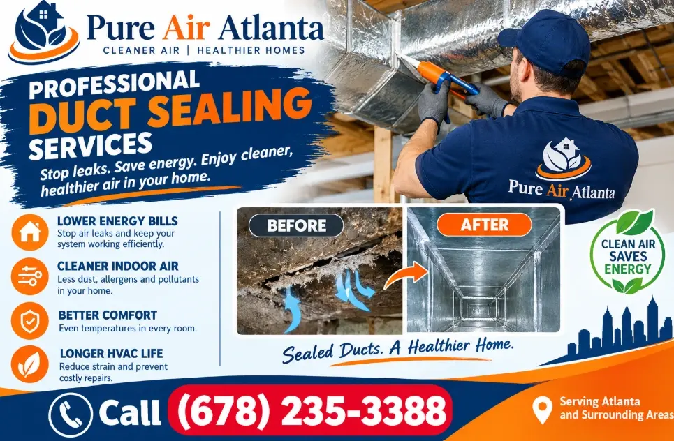 Get an honest assessment of your Douglasville ductwork from Pure Air Atlanta, then decide on the fix that actually saves energy.