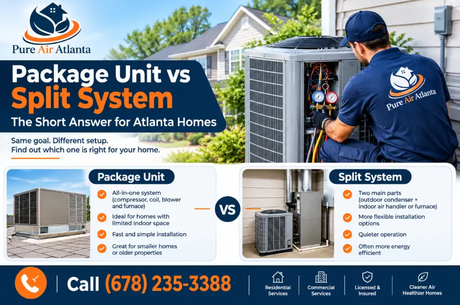 Package Unit vs Split System Atlanta