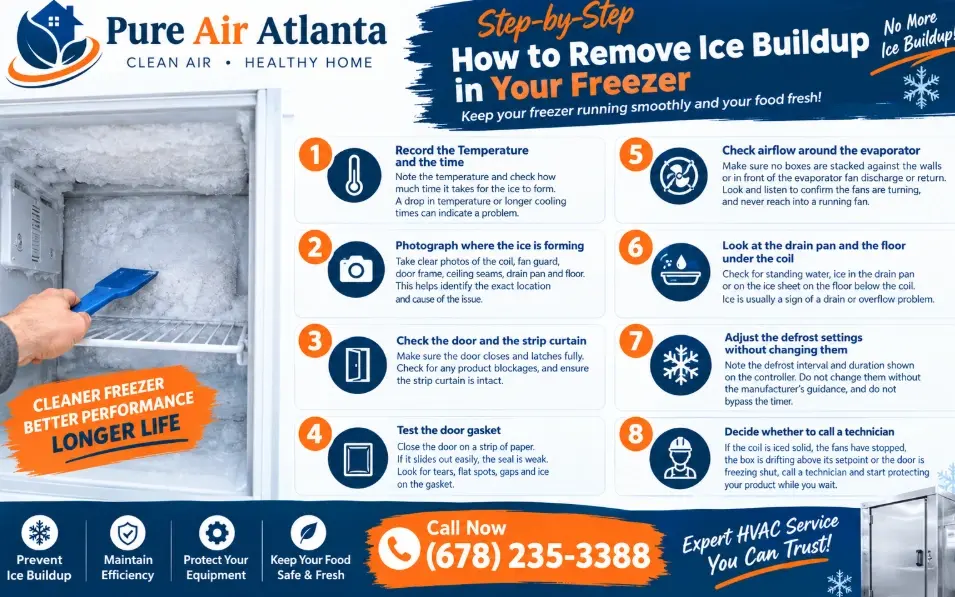Walk In Freezer Ice Buildup Atlanta: Causes and Fixes 3 Safe Step-by-Step Checks Before You Call