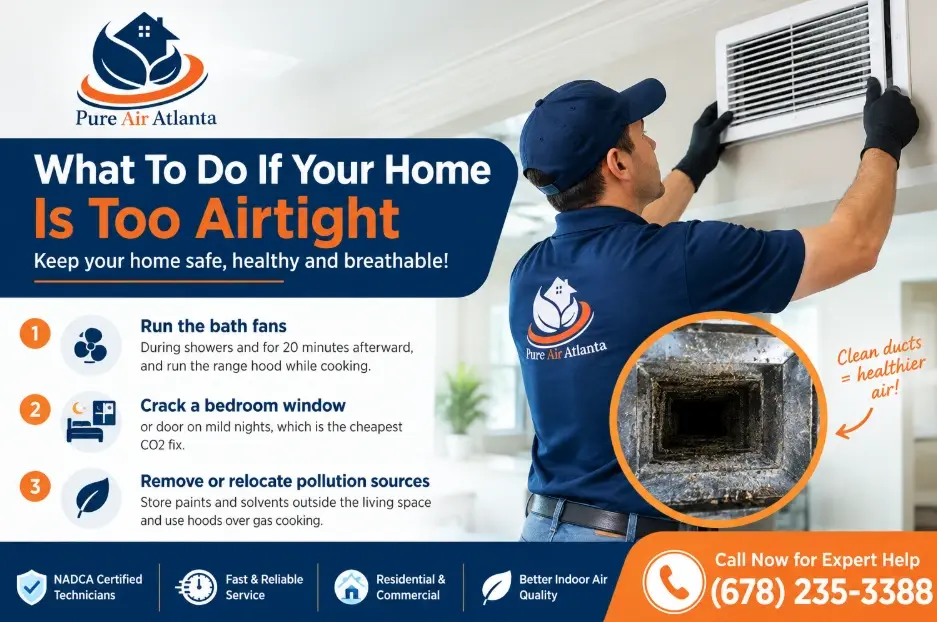 Stale, Stuffy Air After Sealing Your Atlanta Home? Signs You Need Mechanical Ventilation 3 What To Do If Your Home Is Too Airtight