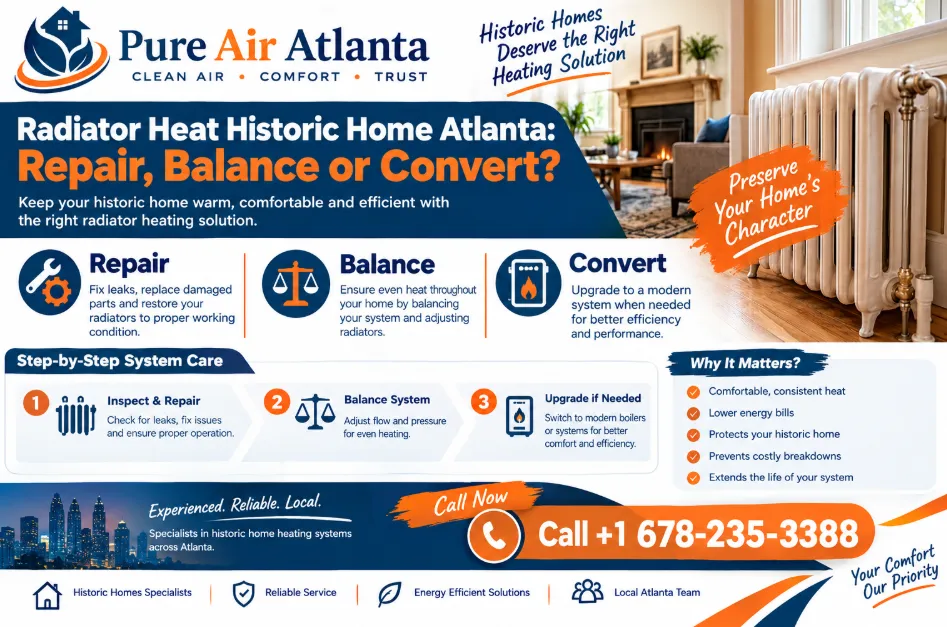 Keeping Radiator Heat in a Historic Atlanta Home: Repair, Balance or Convert? 2 Why Hydronic Heating in Atlanta Is Worth Keeping